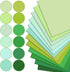 Whaline 12Pcs Green Cotton Fabric Bundles Gradient Green Fat Quarters Quilting Patchwork Squares Sewing Fabrics for DIY Handmade Craft Home Party ...