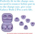 Purple Earbud Tips 6 Pairs S/M/L Earbud Covers Rubber Replacement Earbud Tips Ear Bud Replacement Pieces Silicone Compatible with Samsung Galaxy B...