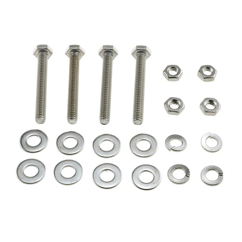 E-outstanding One-Way Tamper Resistant Screw 4 Set 304 Stainless Steel Sign Post Mounting Bolts Hardware Accessories for Stop Signs Traffic Signs...