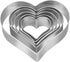 Heart Cookie Cutter Set - 6 Piece - 3 4/5", 3 1/5", 2 4/5", 2 3/5", 2 1/5", 1 4/5" - Heart Shaped Cookie Cutters, Stainless Steel Biscuit Pastry C...