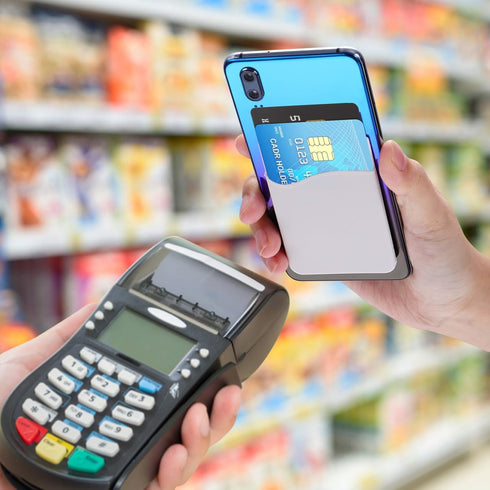 3pcs Cell Phone Card Holder Wallet,Silicone Ultra-Slim Self Adhesive Credit Card Id Wallet Case Pouch Sleeve Pocket for and Other Smartphones(Whit...