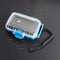 OKCSC IP68 Waterproof Portable Protective Hard Case Headsets Earphones Cables Adapter Box 3mm PE Shockproof lining All Weather for Running Camping...