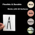 1 Inch Alphabet Letter Stencils for Painting - 70 Pack Letter and Number Stencil Templates with Signs for Painting on Wood, Reusable Skinny Letter...
