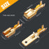 Twidec/150PCS 6.3mm Male Female Spade Connector Quick Splice Crimp Terminals Non Insulated Wire Connector for Electrical Wiring Relay Car Audio Sp...