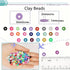 SUNFATT 4200pcs Clay Beads Bracelet Making Kit,18 Colors Friendship Bracelet Kit Flat Clay Beads,Clay Bead Bracelet Kit for Jewellery Making,Brace...