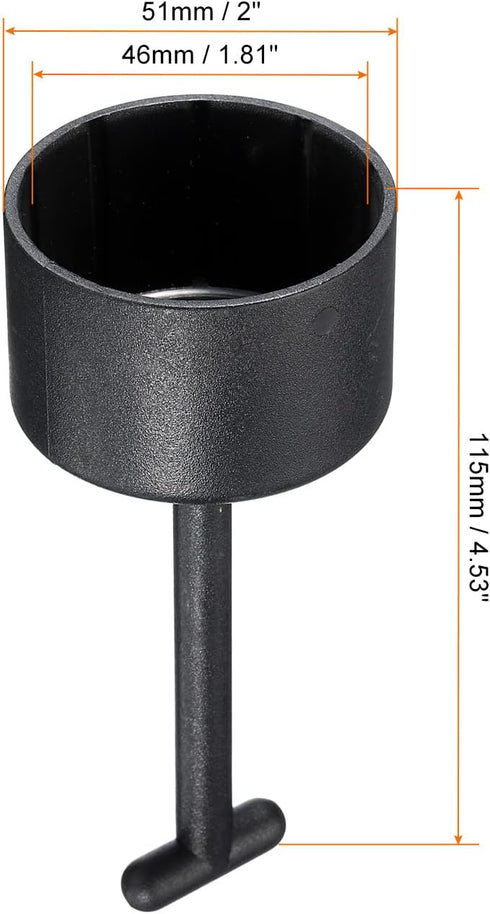 PATIKIL E27 Lamp Shade Socket Ring Removal Tool, 1 Pack Medium Base Threaded Shade Holder Rings Replacement Tool 10 Teeth...