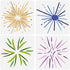 FINGERINSPIRE 4PCS Starburst Painting Stencils 11.8x11.8 inch Large Nordic Snowflake Drawing Template Decorative Star Pattern Stencil for Painting...