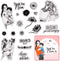Mother's Day Clear Stamps for Card Making Mom's Day Clear Stamp Blessing Words with Sentiments Transparent Silicone Stamps for DIY Scrapbooking Su...