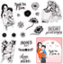 Mother's Day Clear Stamps for Card Making Mom's Day Clear Stamp Blessing Words with Sentiments Transparent Silicone Stamps for DIY Scrapbooking Su...