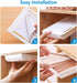 2 Pack Under Desk Drawer, Hidden Self-Adhesive Desk Accessories & Workspace Organizers, Under Table Storage Tray Drawer Pen Holder for Office Desk...