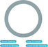 NY (2 Pack) Blender Gasket Seals for Oster and Osterizer Blender Models, Premium Oster Blender Replacement Parts...