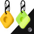Silicone Case for Tile Mate 2022 with Keychains, 2 Pack Anti-scratch Protective Cover with Carabiner (Yellow/Fluorescent Green)...