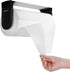 simpletome ONE HAND TEAR Paper Towel Holder Under Cabinet Adhesive or Drilling Installation Aluminum Alloy + ABS (Black)...