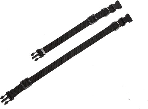 Adjustable Nylon Dog Collar, pet collar 1 Inch 3/4 Inch 5/8 Inch Wide, for Large medium Small Dogs?3/4 Inch,Black?...