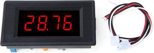 Mini Digital DC Voltmeter, 79x43x24 mm 4 Digit Voltage Tester Meter with Red LED Display Panel for Measure Various Battery Voltages(DC 500mV/1V/2V...