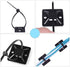 HS Cable Tie Mounts Self Adhesive with Screw Hole Zip Wire Tie Mounting Base Holder (100 Pack) Squares 1x1 Inch,Black...