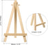 PATIKIL 5.9" Mini Wooden Easel Stand, 6 Pack Table Use Adjustable Triangle Holder for Displaying Photos, Card, Canvases, Wedding, Wood Color...