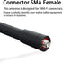 Samcom Two Way Radio Short Antenna with SMA-Female, 3.4 inch Elastic and Non-deformable Antenna for Walkie Talkies UHF 400-480MHz, for Samcom FPCN...