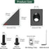 JiGiU 10PCS Triangle Angle Sharp Corner Bracket, Black Angle Sharp Corner Bracket Connector for 6mm Slot Aluminum Extrusion Profile 2020 Series 3D...