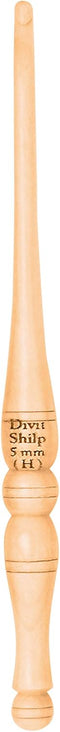 Divit Shilp Streamline Ergonomic Handle Crochet Hooks | Handcrafted 7’’ Maple Wood Crochet Hook Knitting Needle, Craft Yarn Weave | Best Gift! (4....