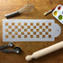 Designer Stencils C721 Checkerboard Cake Stencil Side, Beige/Semi-Transparent...