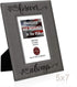 KATE POSH You Will Forever by My Always Engraved Grey Leather Frame - Engagement, Wedding, 3rd Anniversary, I Love You Gifts for Couples (5x7-Vert...
