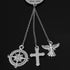 Guardian Angel Cross Car Charm for Rearview Mirror Window Hanging Ornaments Car Pendant for Home Vehicle Interior Accessories Car Rearview Mirror ...