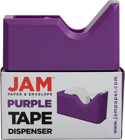JAM PAPER Colorful Desk Tape Dispensers - Purple - Sold Individually...