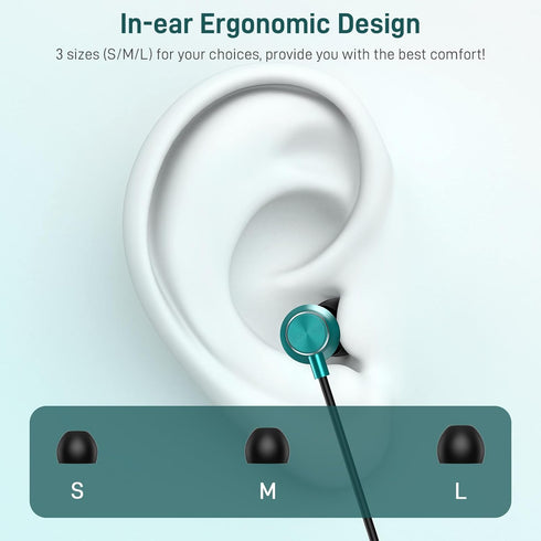 USB C Headphones, Type C Earphones for Samsung Galaxy S20 S21 S22 S23 S24 FE Ultra Apple iPhone 15 Pro Max iPad Magnetic Wired Earbuds Microphone ...
