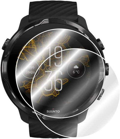 IPG for Suunto Watch Hydrogel Screen Protector (2 Units) Invisible HD Clear Film Anti Scratch Guard-Smooth/Self-Healing/Bubble (9 Baro) (Suunto 7)...