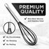 Silicone Whisk Set of 3 - Stainless Steel & Silicone Non-Stick Coating – wisking tool, Whisking, mini whisk, whisks for cooking (12-inch, 10-inch ...