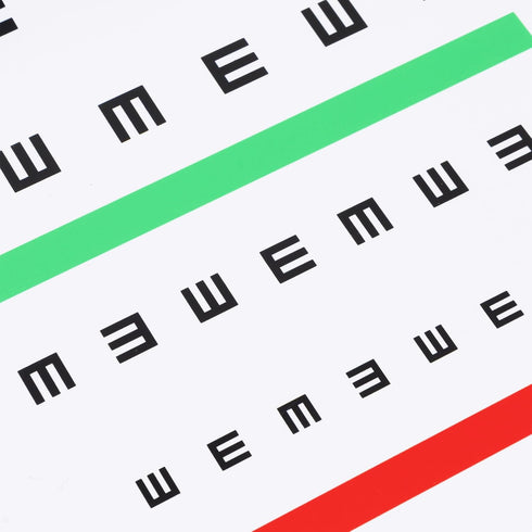 E Eye Chart Visual Acuity Chart for Eye Exams 10 Feet (9x14 Inches)...