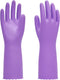 PACIFIC PPE Reusable Dishwashing Cleaning Rubber Gloves, Dish Washing Gloves with Flocked Cotton Liner, Kitchen Gloves, Latex Free, Purple, Small...