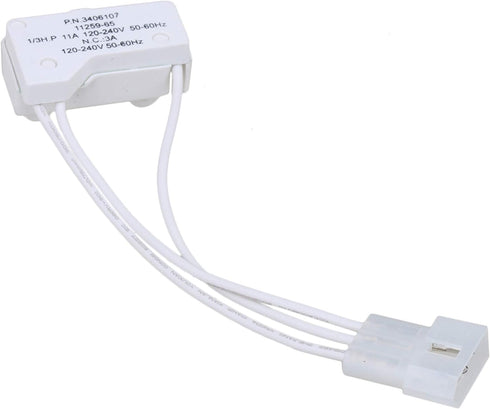 RDEXP Plastic WP3406107 Dryer Door Switch for 3406109 AP312865 AP6008561 PS346704 PS11741701 Replacement for Whirlpool Dryer Replacement Part