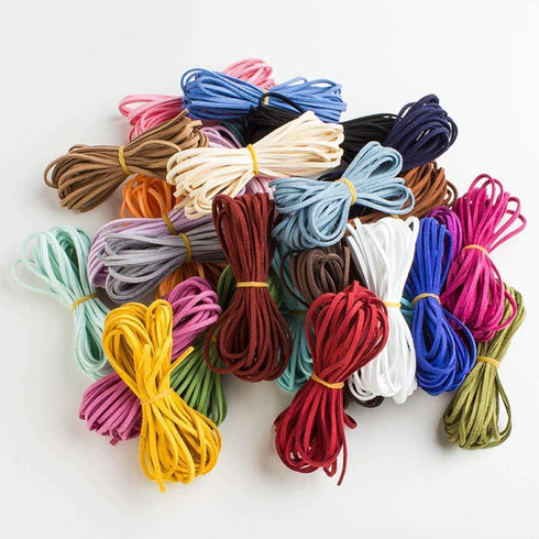 ToBeIT 89 Yard Micro-Fiber Flat Leather Beading Thread Faux Suede Cord String for Bracelet Necklace DIY Beading Jewelry Making Arts Crafts...