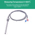Twidec/2M NPT 1/4"inch (6X100MM) Pipe Thread Temperature Sensor Probe Two Wire Temperature Controller (0~600?) 304 Stainless Steel K Type Thermoco...