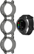 Black-3Pack Covers Compatible with Garmin vívoactive 4 Watch Case Accessories Transparent TPU Protective Bumper Scratch-Resistant for 45 mm Vívoac...