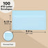 Juvale 100 Pack #10 Light Blue Envelopes with Square Flap for Mailing Letters, Invitations (4 1/8 x 9 1/2 In)...