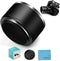 58mm Tele Metal Screw-in Lens Hood Sunshade with Centre Pinch Lens Cap for Canon Nikon Sony Pentax Olympus Fuji Sumsung Leica Standard Thread Lens...