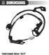 Motoforti Front Left ABS Sensor Wheel Speed Sensor, for Lexus IS 350 2006-2013, Metal, No.8951630030/89516-30030, Black...