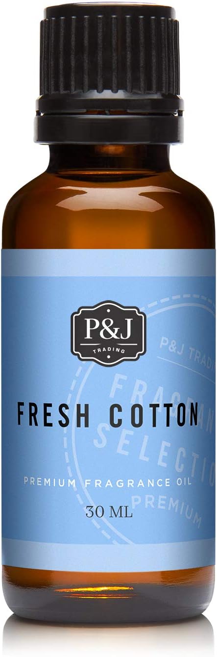 P&J Trading - Fresh Cotton Scented Oil 30ml - Fragrance Oil for Candle Making, Soap Making, Diffuser Oil...