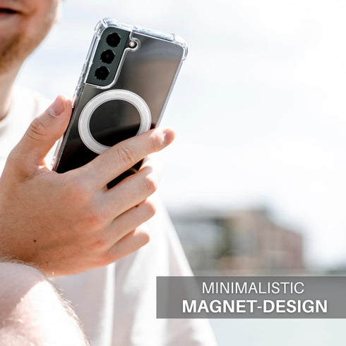 Magnetic Case for Samsung Galaxy S21 Ultra for MagSafe Case/Shockproof Samsung S21 Ultra Case for MagSafe Transparent/Clear Phone Case for Samsung...