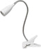 Simple Designs LD2005-WHT Flexible Gooseneck LED Clip Light Desk Lamp, White...