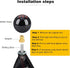5 Speed Car Racing Gear Shift Shifter knob, Resin Polished Round Ball Shift Knob with 3 Adapters Compatible with Manual Car(Mini Black 5)...