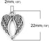 JGFinds Angel Wings Pendant Charm - 100 Pack (50 Silver, 50 Gold Toned) DIY Jewelry Making Supplies, Small 7/8 Inch Metal Wings for Bracelet, Neck...