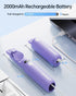 Portable Handheld Fan, Personal Mini Fan - Hand Held Fan, LED Display, USB Rechargeable Small Travel Fan with Portable Charger, Cute Lash Eyelash ...