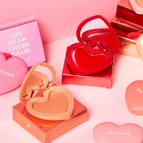 LUV BEAM Cheek Balm | Soft Color, Glowy Finish, Creamy Texture | Natural-Looking Flush | Korean Beauty (06.Peach)...
