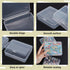 BENECREAT 10 Packs PP Plastic Bead Container Box, 4.9x3.9x1.2inch Rectangle Storage Organizer Box, Dustproof Case with Hinged Lid for Cards, Beads...