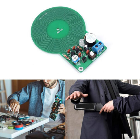 2Pcs Metal Detector Kit Electronic Soldering Practice Kit Non-Contact Sensor Board Module Electronic Part Metal Detector DIY DC 3V-5V 60mm......