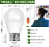 LED Refrigerator Light Bulb, 40 Watt Equivalent LED Appliance A15 Light Bulb 5000K Daylight for Fridge, E26 Base, Non-Dimmable, 6-Pack...